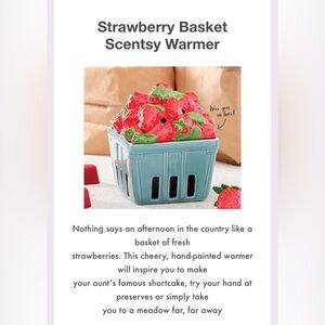 🦋❣️Scentsy Strawberry Basket Warmer - 2019 Edition